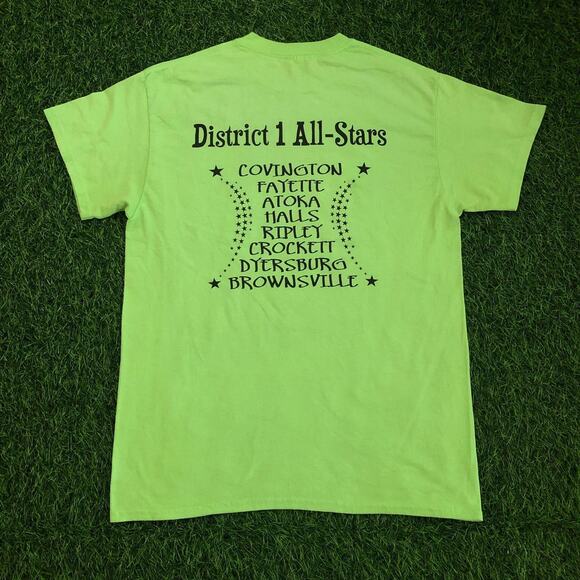Green ‘It’s All About That Base’ Baseball Graphic Quote Tee - Picture 2 of 3